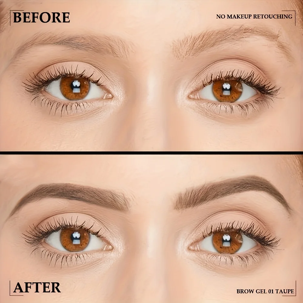 Crème de teinture pour sourcils à double extrémité, applicateur éponge, imperméable, anti-taches, couleur naturelle, facile à appliquer, longue durée