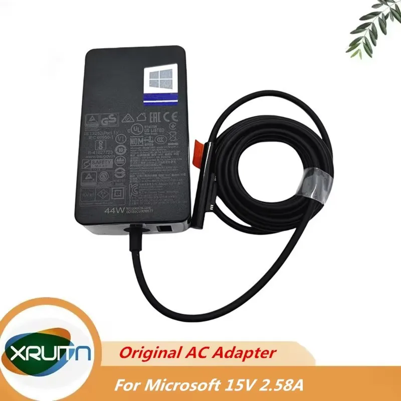 Genuino para Microsoft Surface Pro 3/4/5/6 Laptop 2 Surface Go cargador adaptador para portátil Original 44W 15V 2.58A modelo 1800