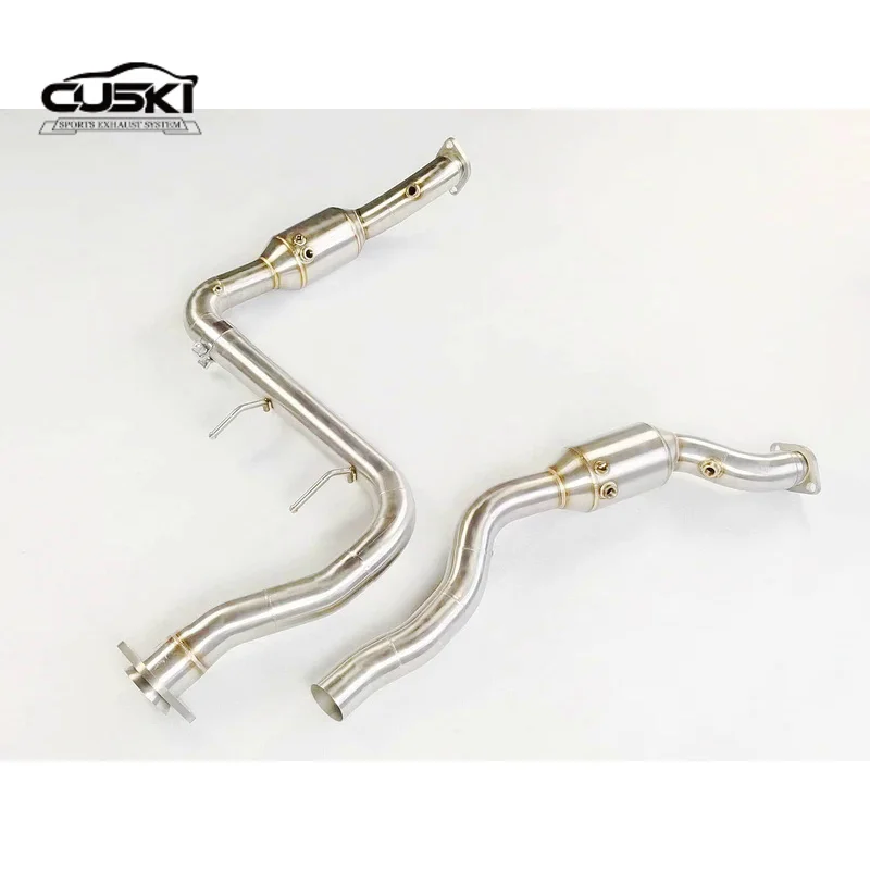 304 Stainless Steel Exhaust with Heat Shield exhaust system, Exhaust Pipe for Ford F150 RAPTOR 2017-UP V6 422Ps/310 KW 3.5TT