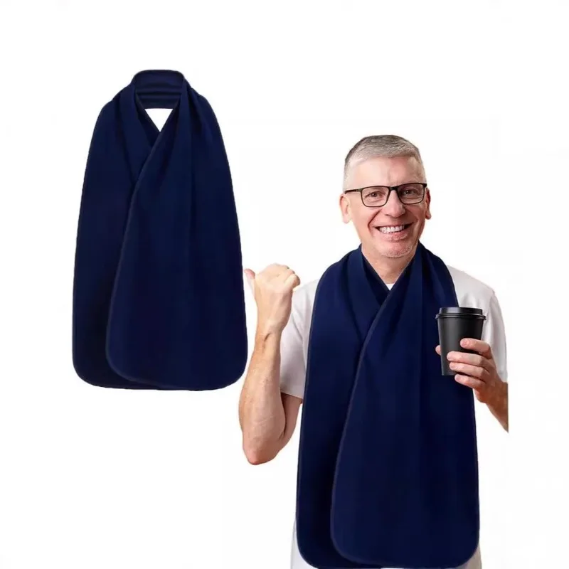 Adult Elderly Mealtime Bib Adjustable Washable Anti-dirty Dining Scarf Medical Saliva Bib Easy Clean