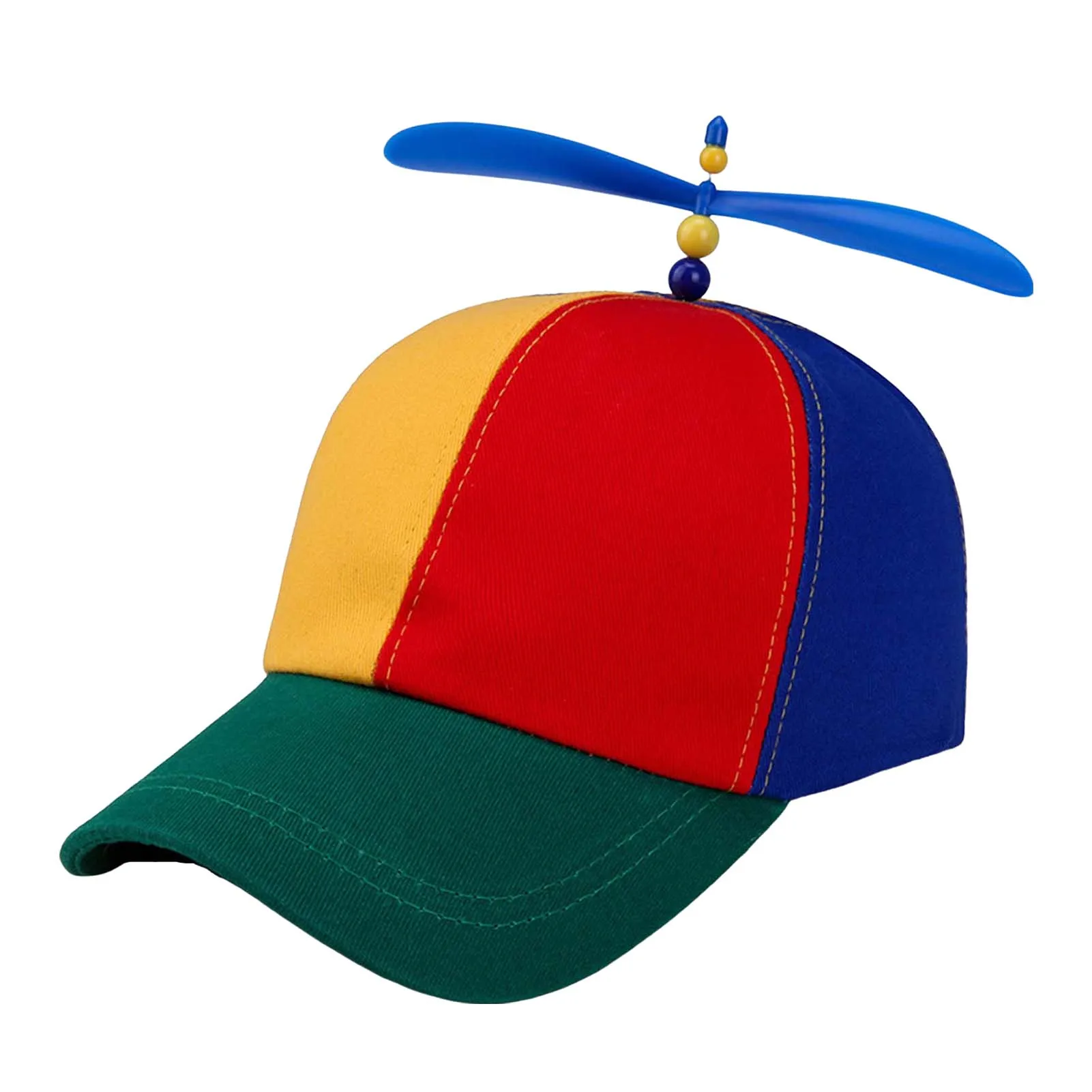 Colorful Propeller Hat Adjustable Cute Snapback Hat Unisex Baseball Cap for Leisure Sunscreen Hats