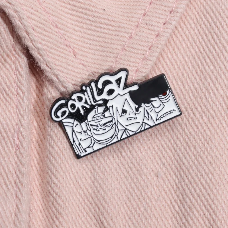 Sci-Fi-Horrorfilm-Kollektion Emaille-Pins: Rote Kannibaler-Blumen, Totenkopf-Kreuz, Monsterkopf-Brosche, Reversnadeln, Punk-Schmuckgeschenk – Detail 11