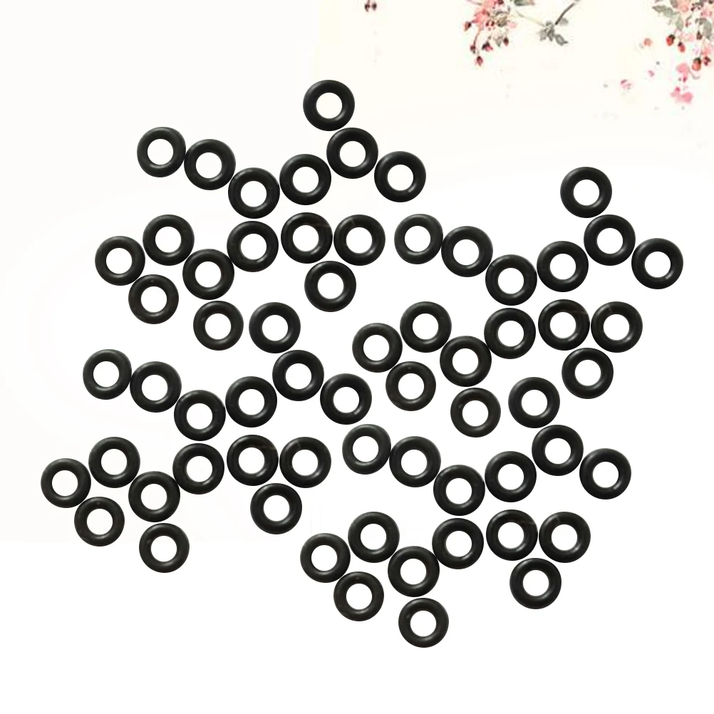 100 قطعة من غسالة السهام المطاطية، قضيب إبداعي غير قابل للانزلاق من الألومنيوم ومضاد للوسادة مستديرًا للميني