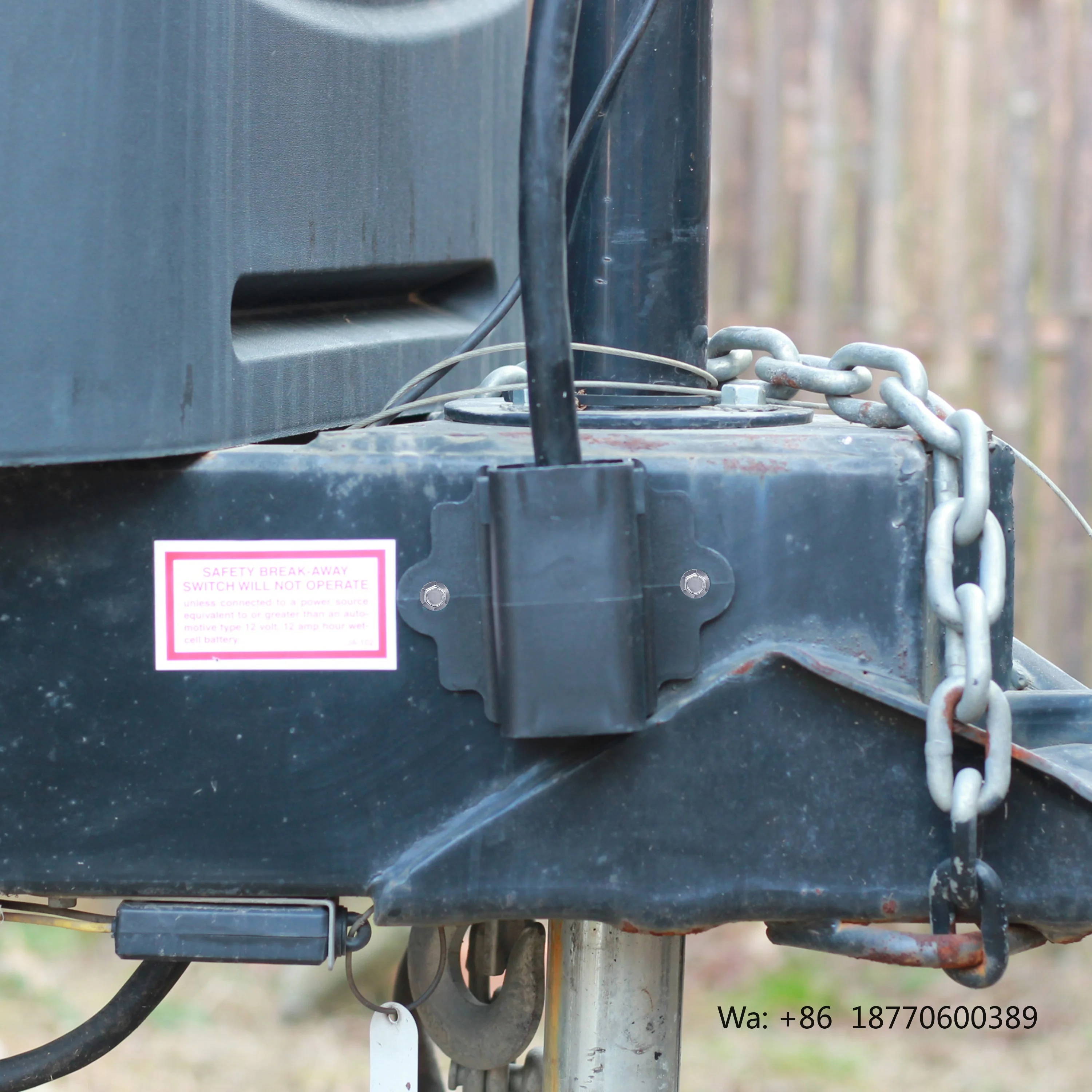 7 Way American Trailer Cable Wiring Harness with Junction Box Include Breakaway Switch and Plug Holder Trailer Accessories