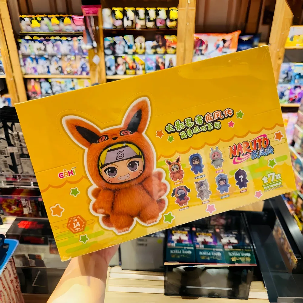 NARUTO caja ciega Naruto Shippuden serie de fiesta Naruto Sakura Sasuke Kakashi figura de Anime llavero muñeca juguete para regalo