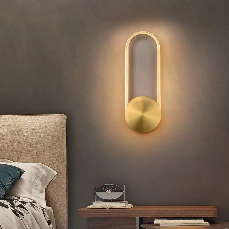 Modern minimalist and stylish LED wall lights bedroom bedside lamps indoor home background walls decorative art wall lights