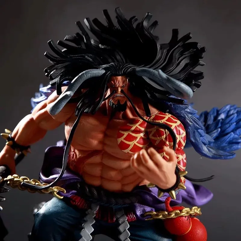 Animation One Piece series model four emperors GK battle Kaido statue hand toys two yuan animation peripheral creative tabletop