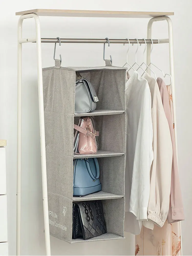 

Iris Alice Hanging Bag Multi-Layer Clothing Storage Organizer Wardrobe Interior Fabric Bedroom Storage Wall-Mounted Dustproof
