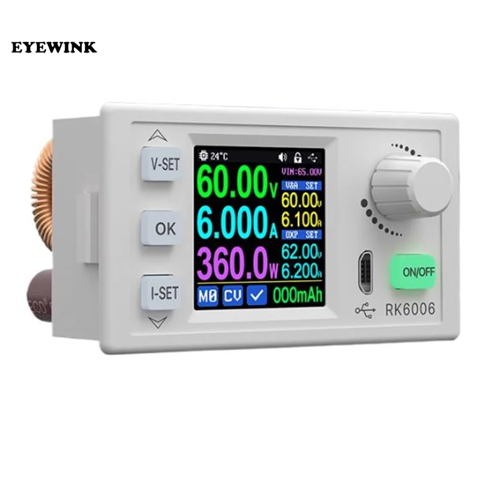 RD RK6006 RK6006-BT 60V 6A 4 digit Communication Adjustable DC to DC Step Down Voltage Bench Power Supply Buck converter