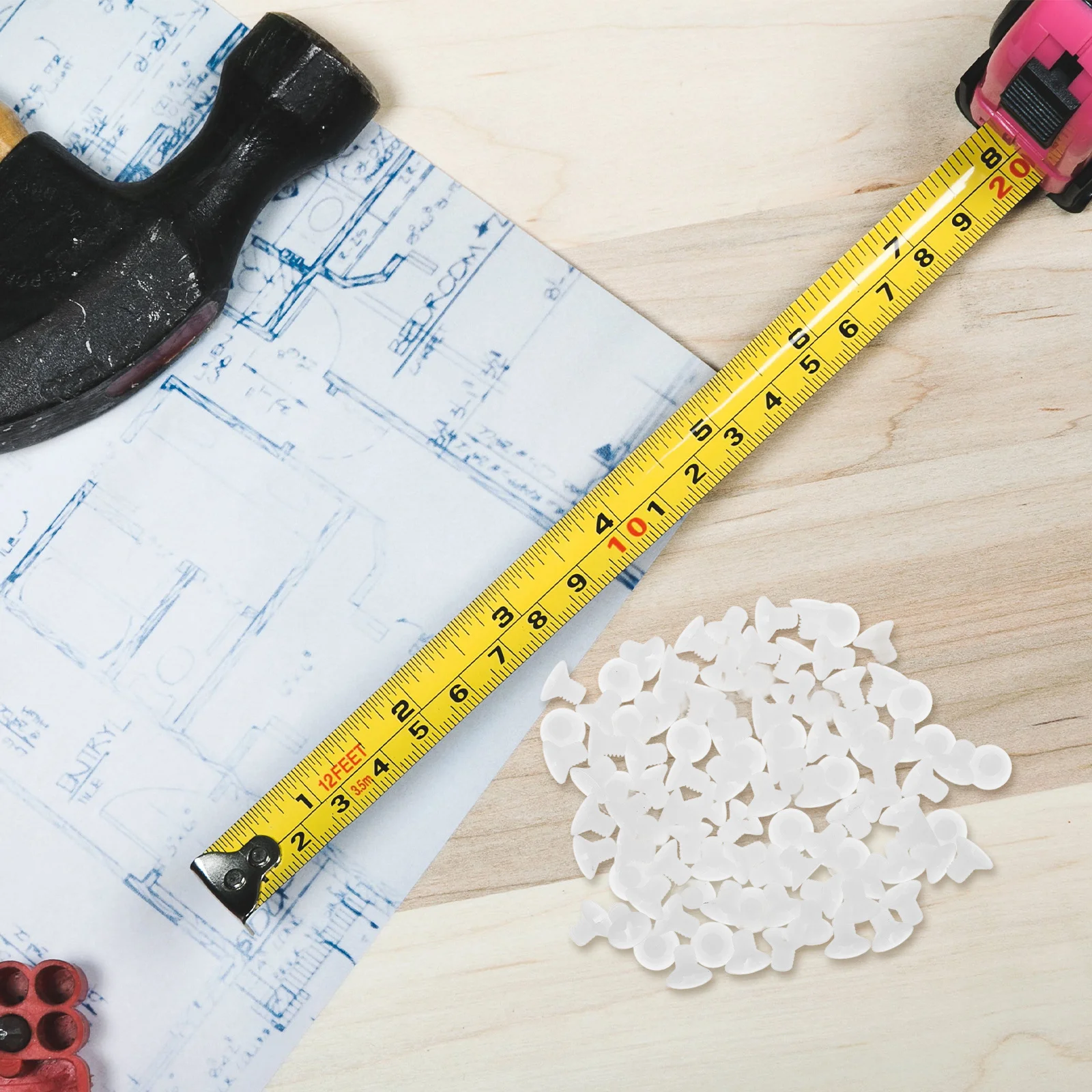 

100pcs Plastic Machine Screws 4Mm X 6Mm Flat Head Cross Recessed Nylon Material For Hardware Kit Screws For Plastic Fastening