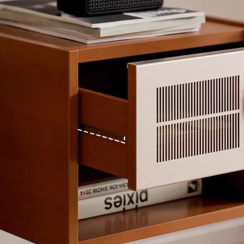 مناضد ليلية حديثة إسكندنافية، مساحة تخزين عملية، طاولة بجانب السرير جمالية، خزائن مدمجة، أثاث منزلي Mesa De Noche