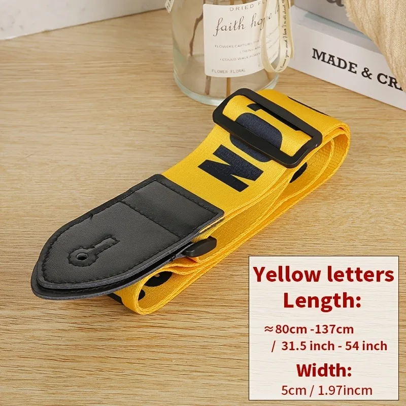 Sangle de guitare adaptée à la guitare acoustique/classique/électrique/basse, sangle universelle longue et Durable à tête en cuir avec motif