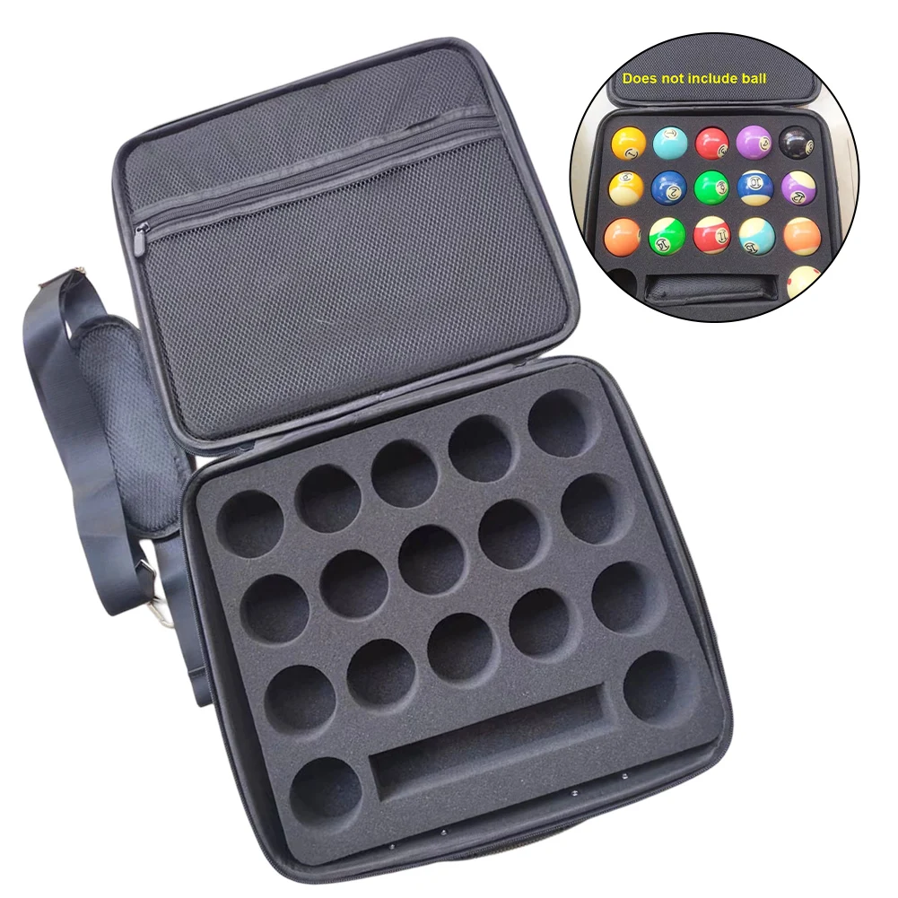 Billiard Storage Pool Ball Holder Travel With Billiard Balls About 780g Convenient Travel Pool Bag Protective Case