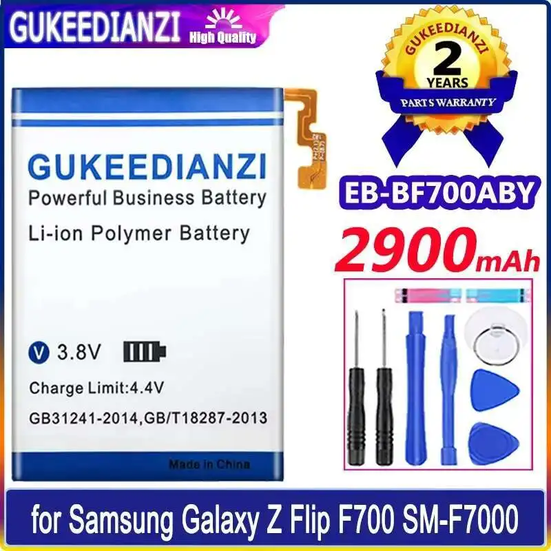

2900Mah For Samsung Galaxy Z Flip F700 SM-F7000 EB-BF700ABY Mobile Phone Battery Long Lasting Reliable Replacement
