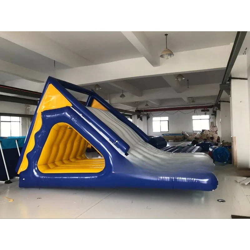 

Water closed air triangle slide Mobile water park Inflatable swimming pool