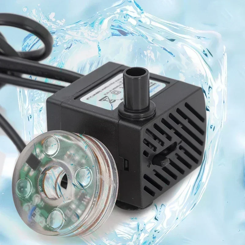 Aquarium Silent Submersible Pump 2.5/3/8W 220V Portable Mini Water Pump Silent Circulating Filter Water Pumping Fish Tank