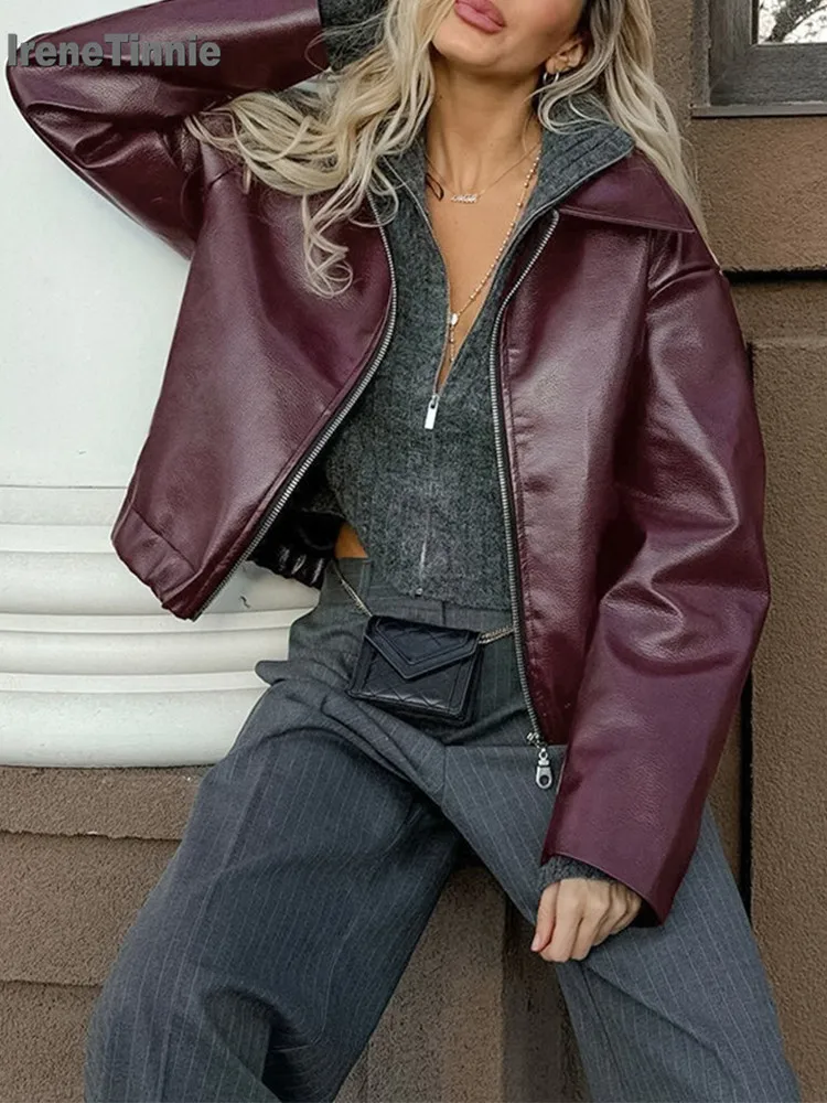 بدلة سوداء أنيقة برقبة على شكل حرف v من IRENE TINNIE 2025 سترات نسائية ضيقة بأكمام طويلة واحدة الصدر ملابس خارجية مكشكشة ملابس خروج