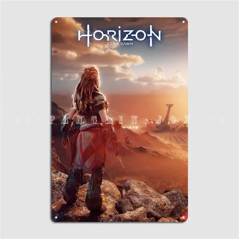 Horizon Zero Dawn Metal Plaque Poster pub Retro Plaques pub Garage Tin sign Poster