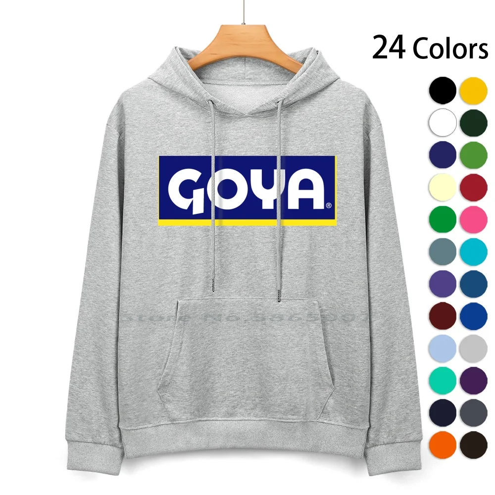 Goya Logo Pure Cotton Hoodie Sweater 24 Colors Goya Latina Boricua Latino Food Spanish Pr Puerto Rico Loyal Beans Hispanic