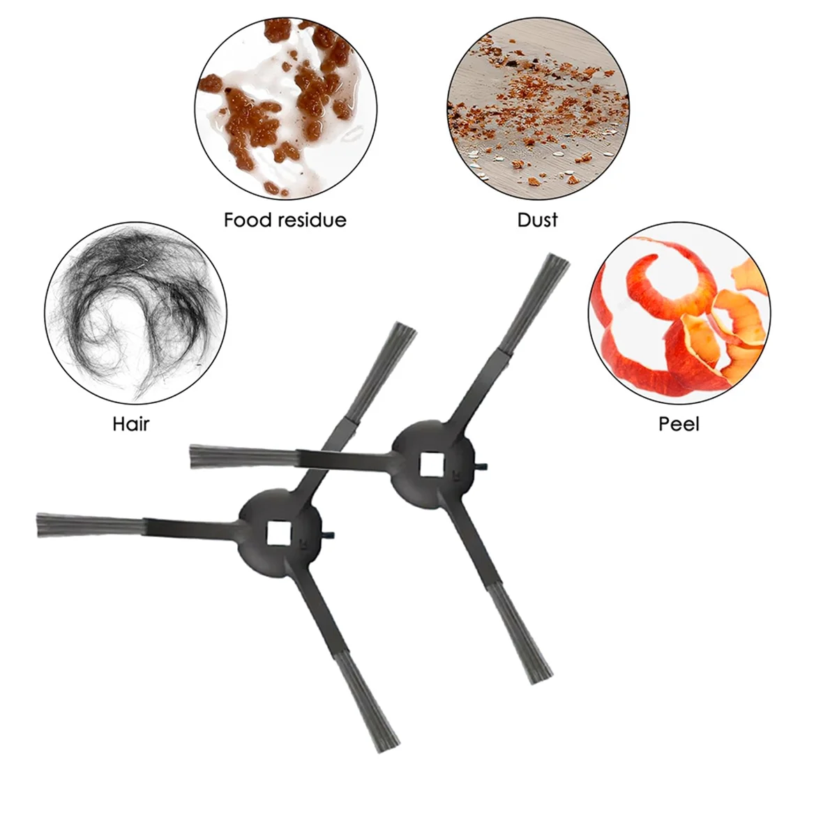 Brosse latérale pour Dreame Mova Dallas/Surintendant ver Dallas, pièces de rechange pour nettoyeur, 6 pièces
