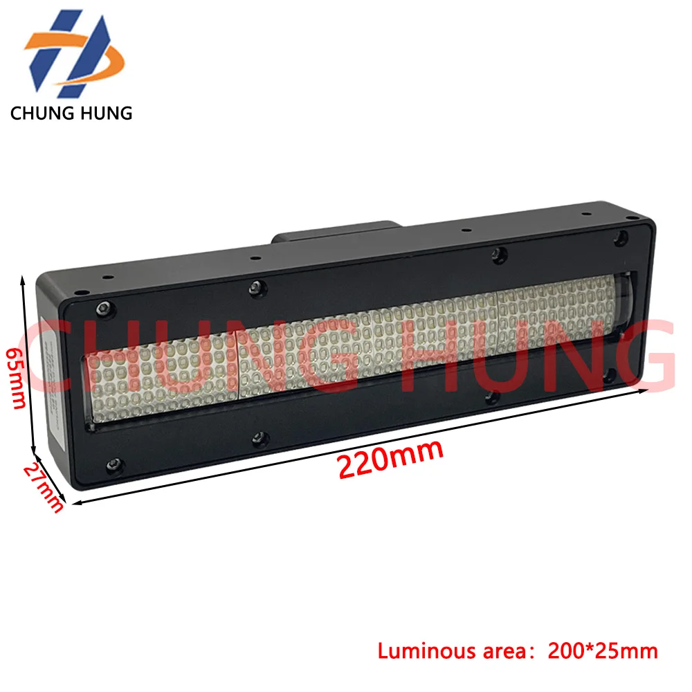 200*25MM UV DTF LED Curing Lamp Ultraviolet Lamp UV Lamps UV Flatbed Printer Water-Cooled UV LED Ink Drying Curing UV Lamp