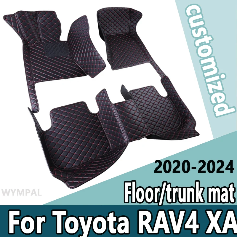 Car Floor Mats For Toyota RAV4 XA50 Hybrid(E-CVT) 2020 2021 2022 2023 2024 Suzuki Across Foot Pads Carpet Interior Accessories