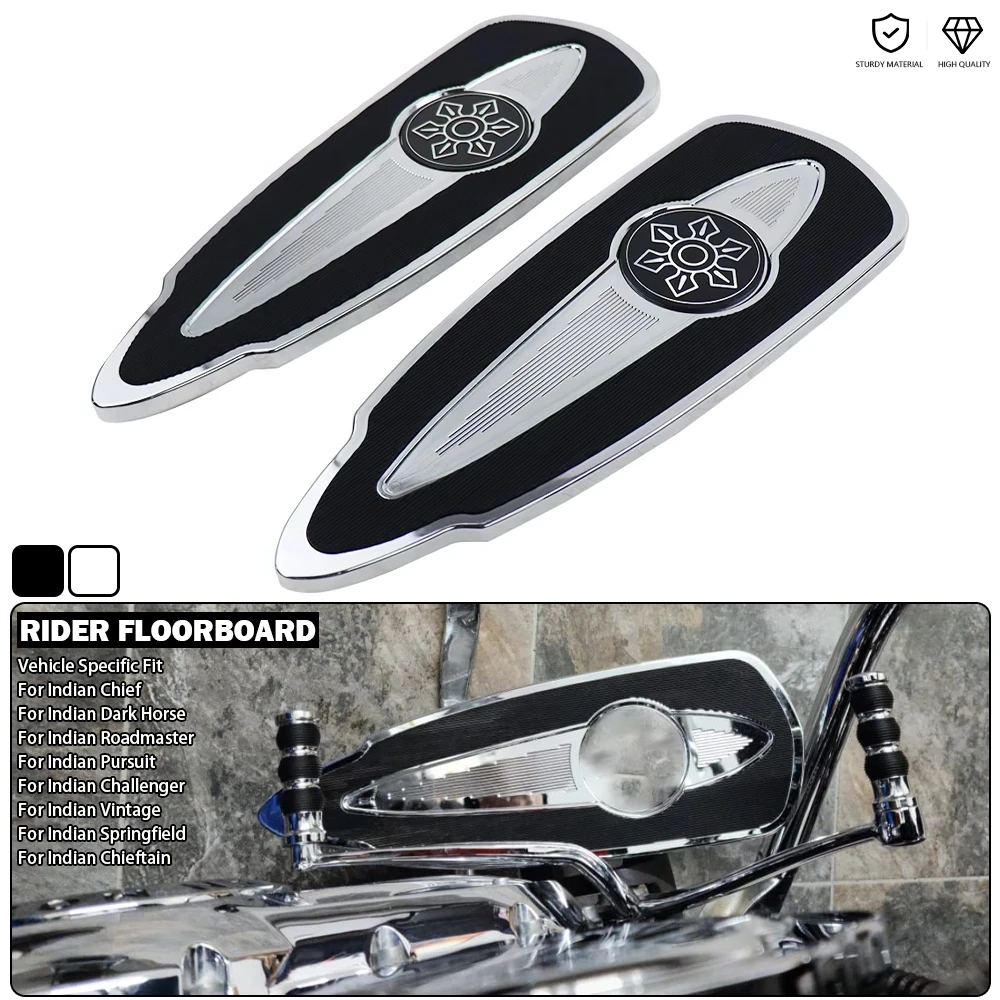 Podnóżki kierowcy pasujące do Indian Chief Dark Horse Roadmaster Pursuit Challenger Vintage Springfield Chieftain