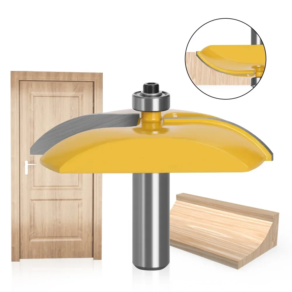 1pc 12MM 1/2" Shank Raised Panel Router Bit Cove Door Milling Cutter Woodworking Cutting Tenon for Wood Tools