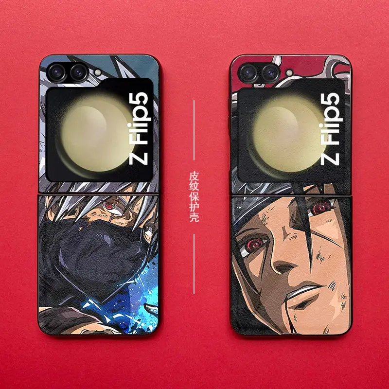 NARUTO animation peripherals, various styles, suitable for Samsung Galaxy Z Flip2 3 4 5 6 7 FE mobile phone protective case
