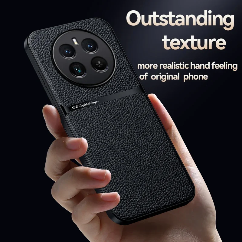 Leather Case Stand Magnetic Wireless Charging Phone Case For Realme 12x 12 Pro Plus 5G Full Lens Prevention Back Cover Cases