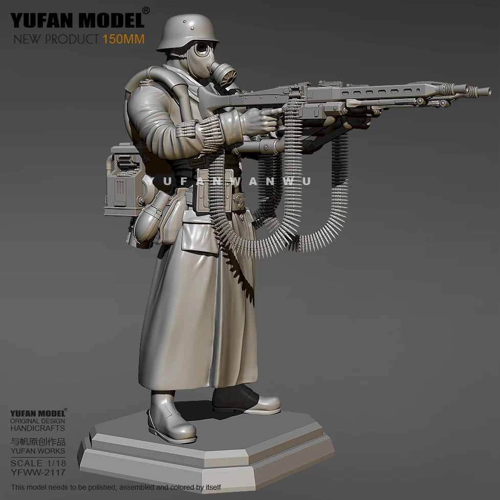 YUFAN-kits de modelos de resina de 150mm, figura incolora y autoensamblada, YFWW-2117