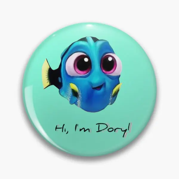 Baby Dory  Soft Button Pin Gift Hat Fashion Funny Badge Cartoon Brooch Lover Metal Women Lapel Pin Collar Decor Cute Jewelry