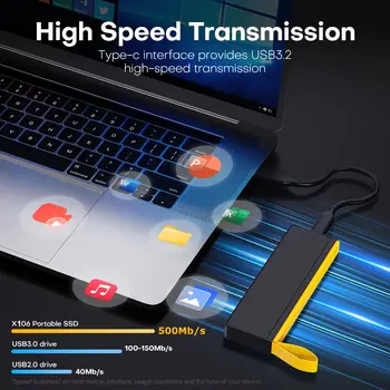 Přenosný SSD externí pevný disk KODAK 2TB 1TB 512GB 256GB Flash USB 3.2 Type-C Mini PSSD pro notebooky, stolní počítače, chytré telefony 10 nejlepší prodej 512GB externí SSD - №8