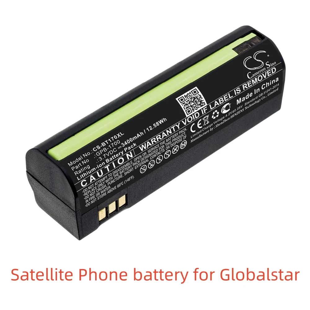 CS Li-ion Satellite Phone battery for Globalstar,3.7v,3400mAh,GSP-1700