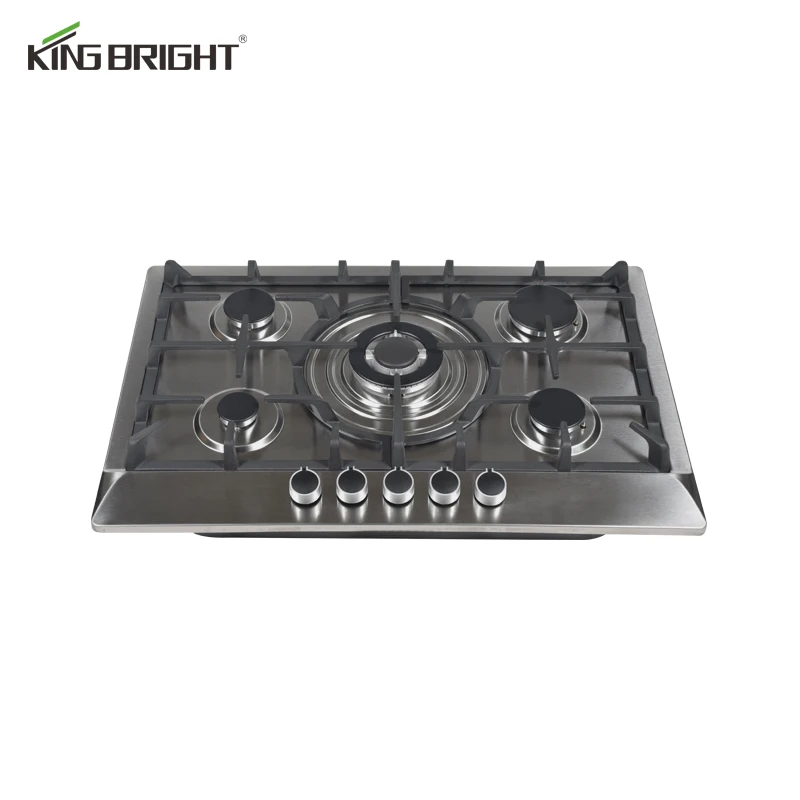 

Бытовая техника Встроенная газовая плита с 5 конфорками Газовая плита из нержавеющей стали Кухонная газовая плита