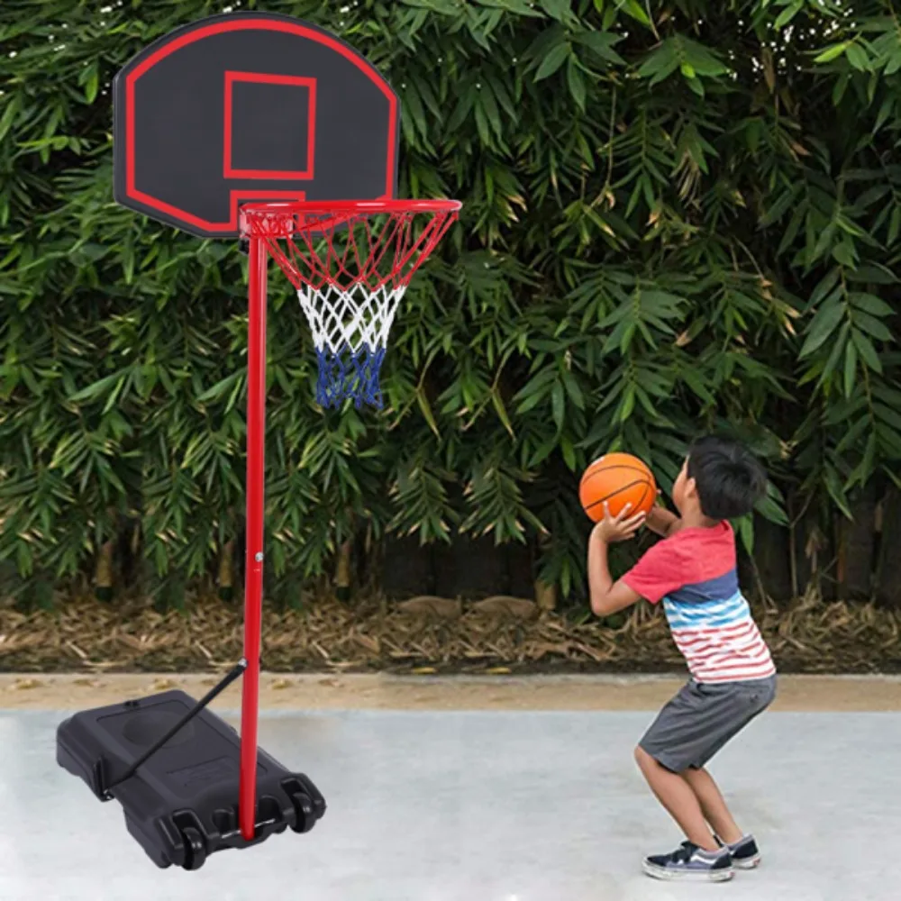 

Basketball stand, Portable Removable, Adjustable Teenager Basketball Rack Black & Red, Basketball stand