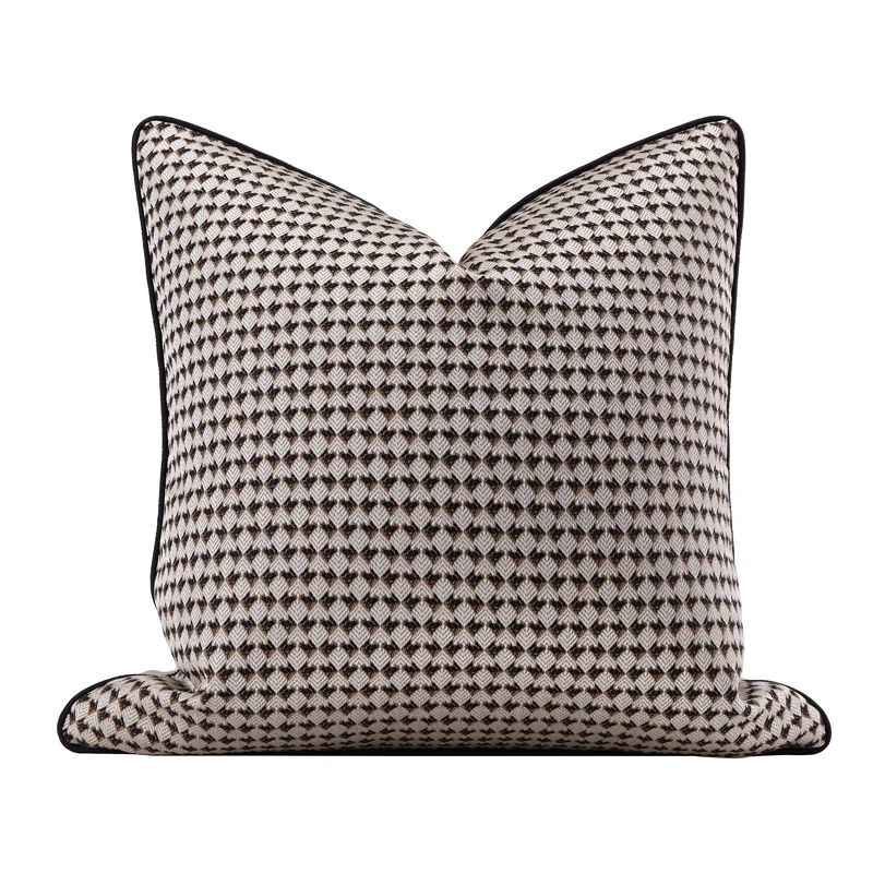 DUNXDECO American Style Silver Cushion Cover Geometric Pillow Case Modern House High Tasting Sofa Chair Art Room Bedding Coussin