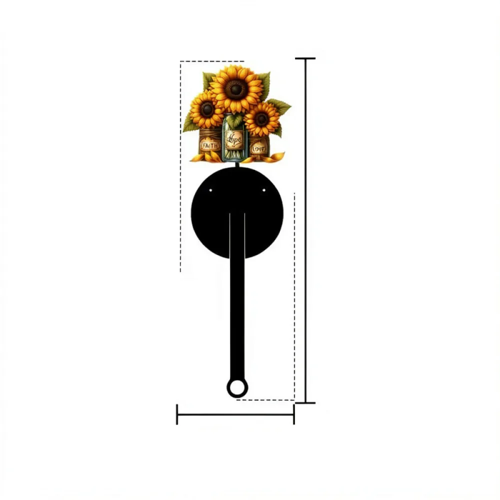 Vintage Style Wooden Napkin Dispenser Sunflower Print Upright Paper Towel Holder Home Table Decor Rack
