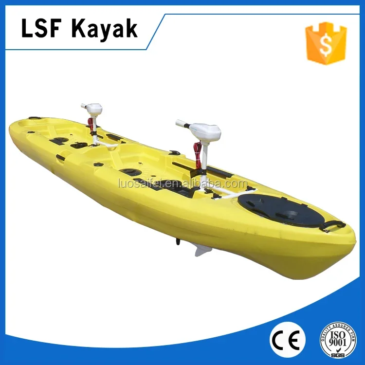 14FT 2 Persons Tandem Sit On Fishing Kayak With Motor Pick Up At The Port