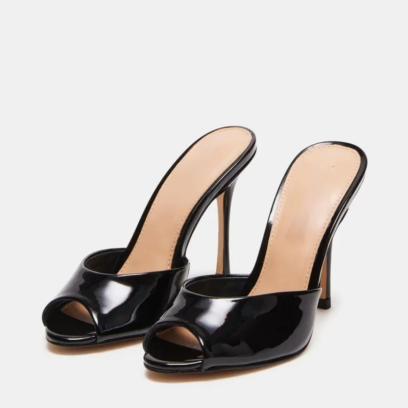 Women High Heeled Sandals Sexy Ladies Peep Toe Pointed Toe Thin Heels Shoes Outdoor Designer Ladies Party Slippers Big Size 45
