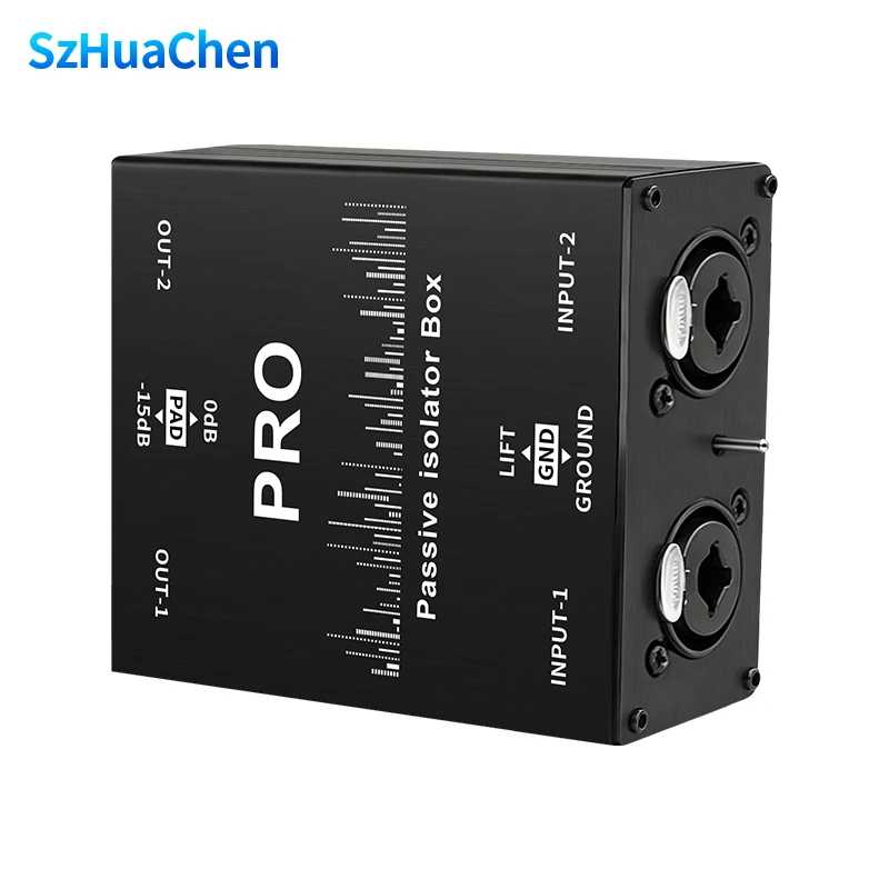 Isolateur audio professionnel, éliminateur de bruit de courant, filtre de masse commune XLR 6,35 mm en permalloy