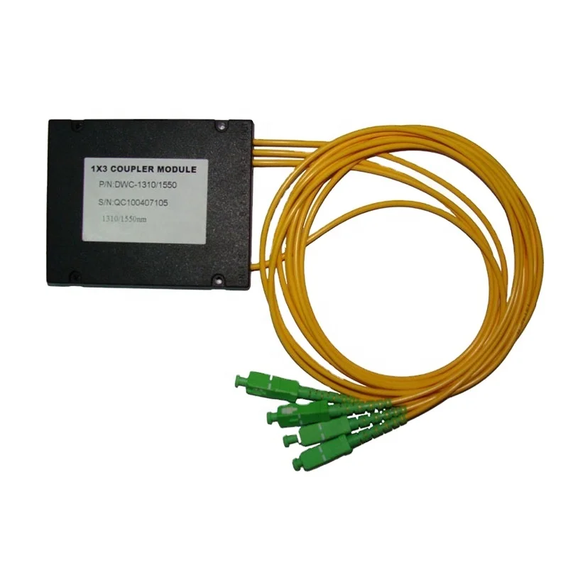 600um NA0.22 Multimode 1x4 4way SMA905 SMA FC Coupler Fiber Optic Splitter