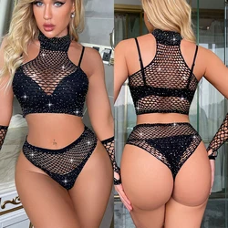 2022 Sexy Underwear For Women Nightclub Exotic Dress Lingerie Seduction Outfits Woman Thong Gloves Porn Suit Sex Costumes