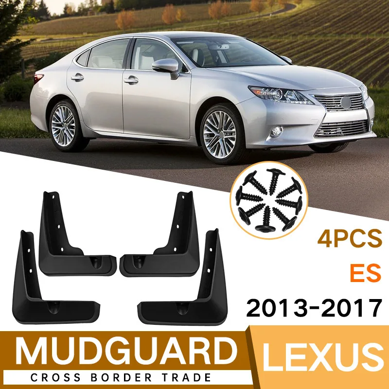 

For 2013-2017 Lexus ES Soft Front & Rear Mud Flaps Mudguards Splash Guards Auto Accessories