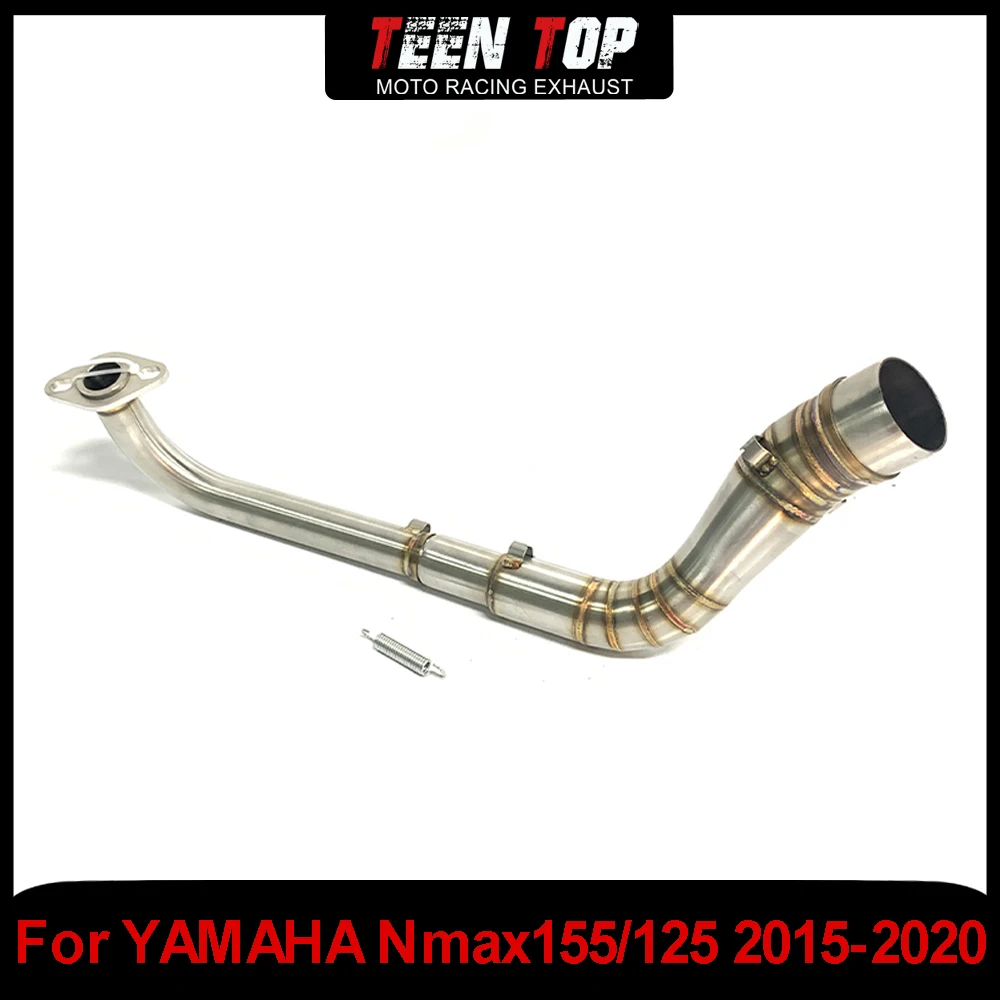 

Нержавеющая сталь мотоцикл Escape Exhuast колено переднее звено трубы для YAMAHA Nmax 155 Nmax 125 выхлопная труба nmax 155 2015-2020