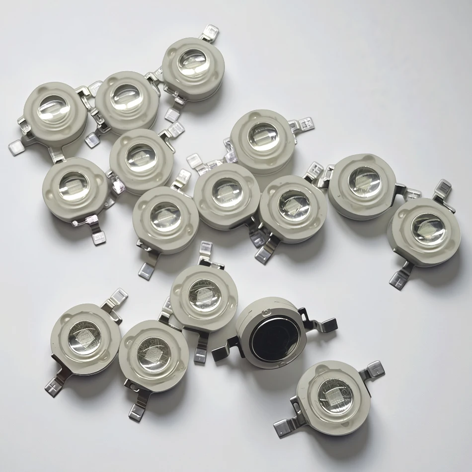 1-10pcs 3W UV Purple LED Ultraviolet Bulbs Lamp Chips 365nm 375nm 380nm 385nm 395nm 400nm 405nm 410nm 420nm 3W High Power Light view 6