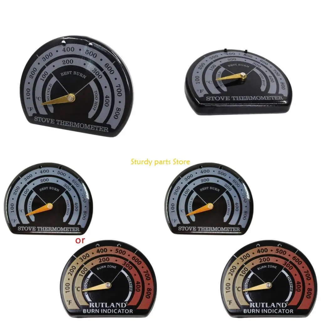 97QC المغناطيسي الخشب الموقد مروحة موقد ميزان الحرارة مع التحقيق أداة الشواء المنزلية