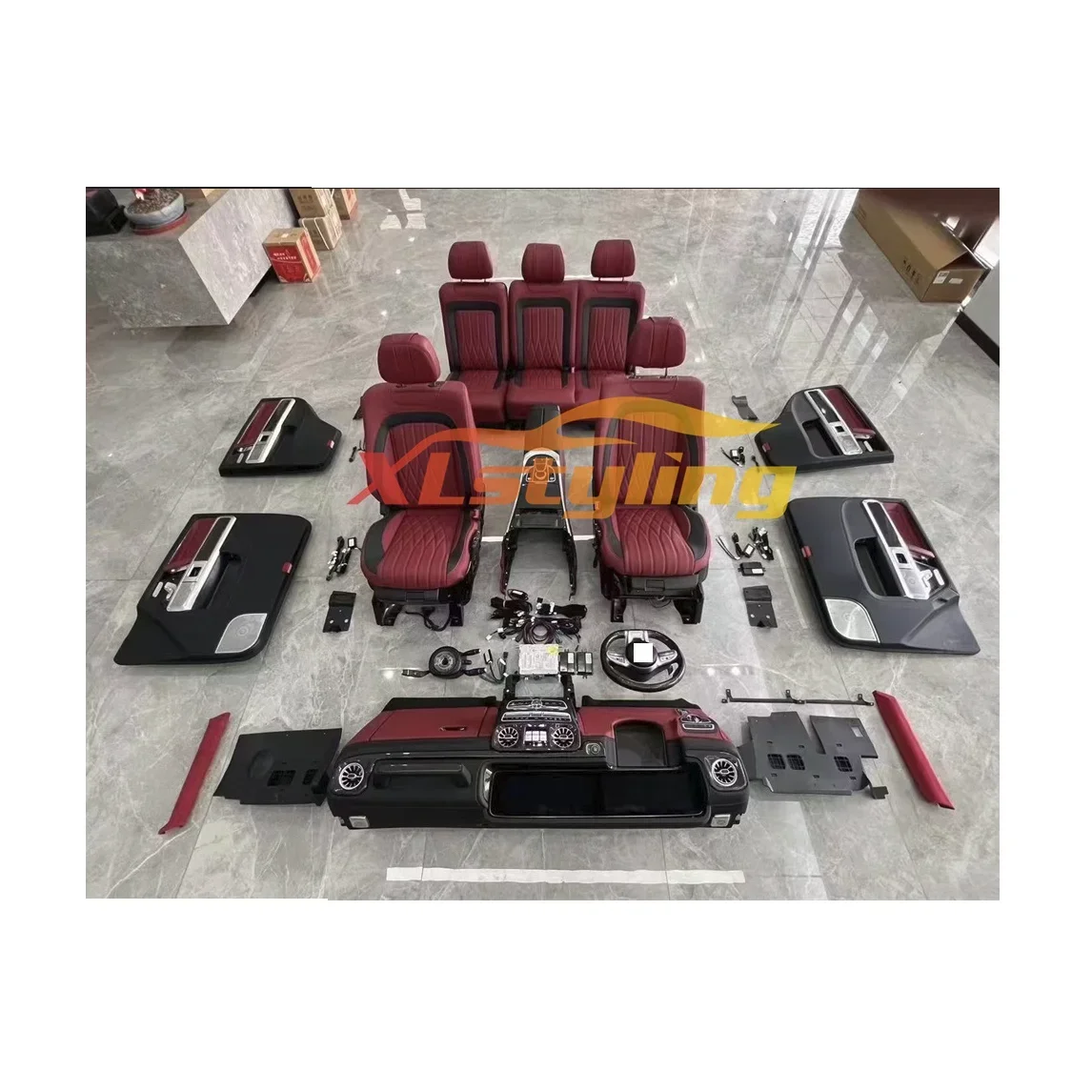 

XLstyling Car Interior Zubehör Für W463 12-18G alt für neues Upgrade auf W464 Carbon Fiber Kit 2024 Look mit Sitzen