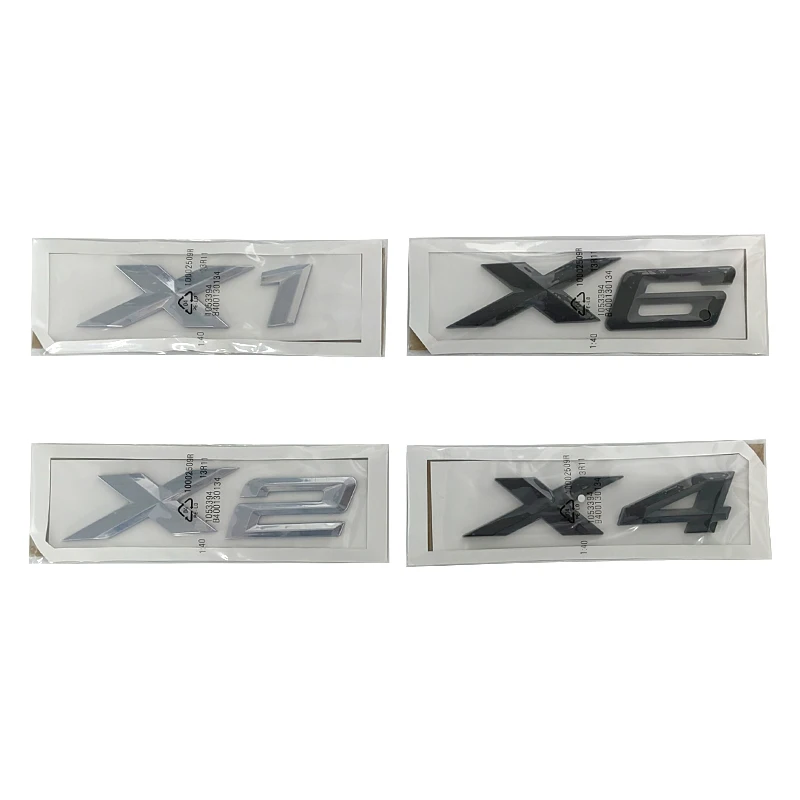 3d Logo X1 X2 X3 X4 X6 X7 X5 Emblem Letter Car Trunk Sticker For BMW F48 E84 F39 E83 F25 G01 F26 F15 F16 E71 E70 E53 Accessories view 6