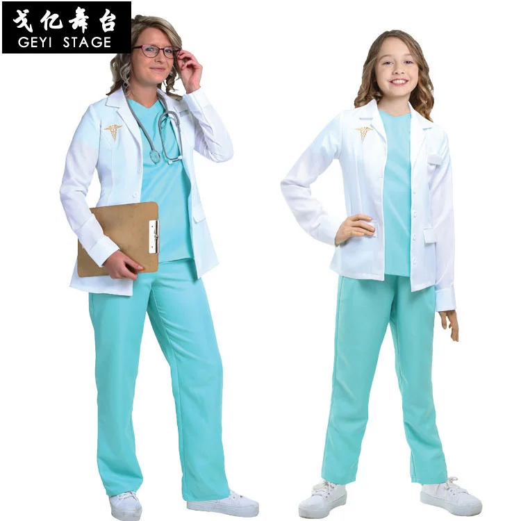 

Halloween Female doctor festival stage performance costume adult children play doctor nurse costume parent-child costume